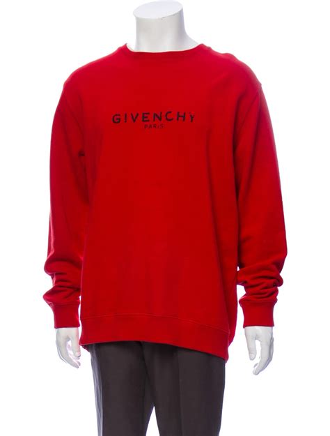 givenchy crewneck red|Givenchy sweatshirt fleece.